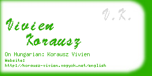 vivien korausz business card